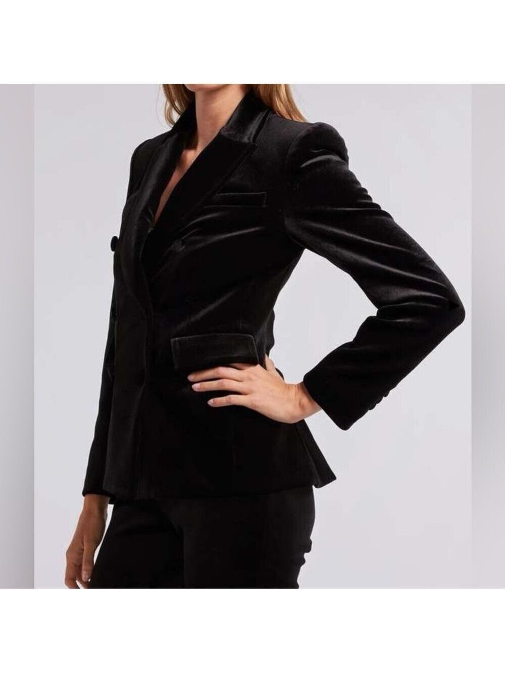 NWT Generation Love Women’s Arielle Black Velvet Blazer - Picture 6 of 15